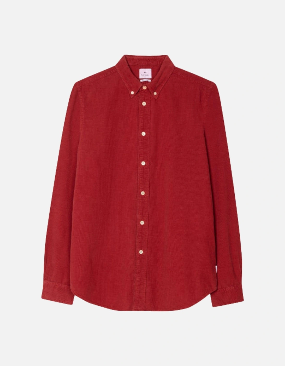 PS BD Tailored Fit Cord Shirt 27 Red, 4 of 3