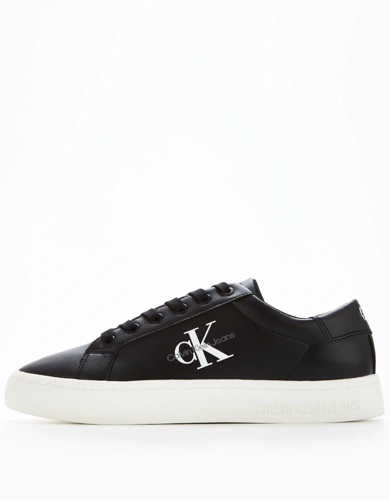 Classic Cupsole Lace Up Trainer - Black