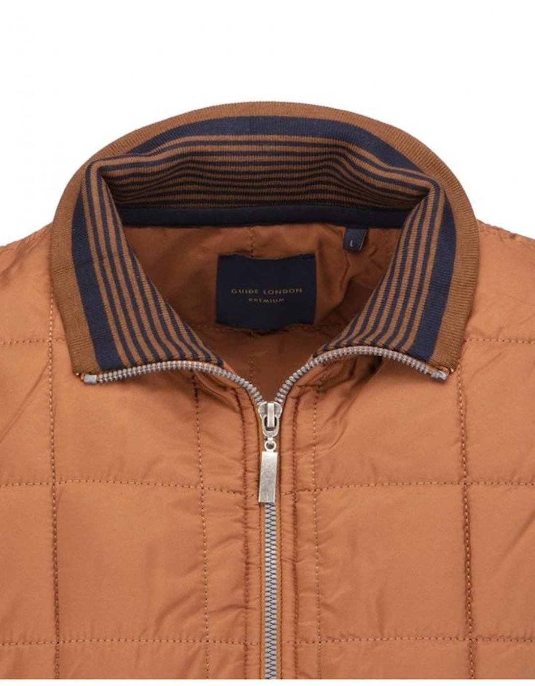 Quilted Gilet Camel