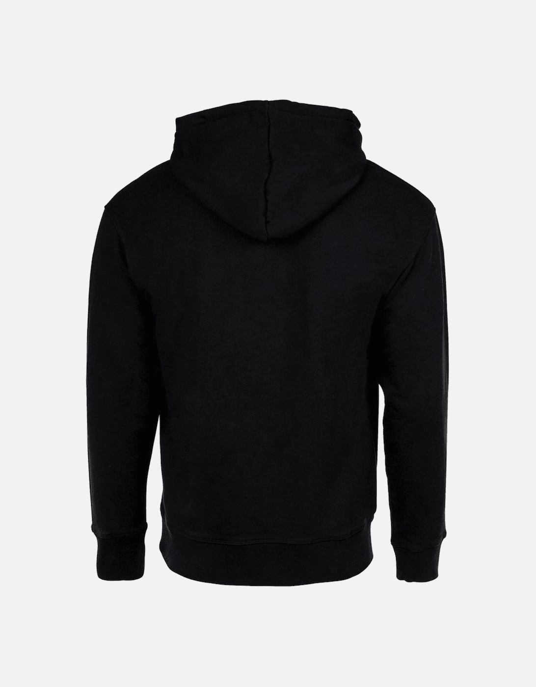 Cotton Graphic Logo Black Hoodie