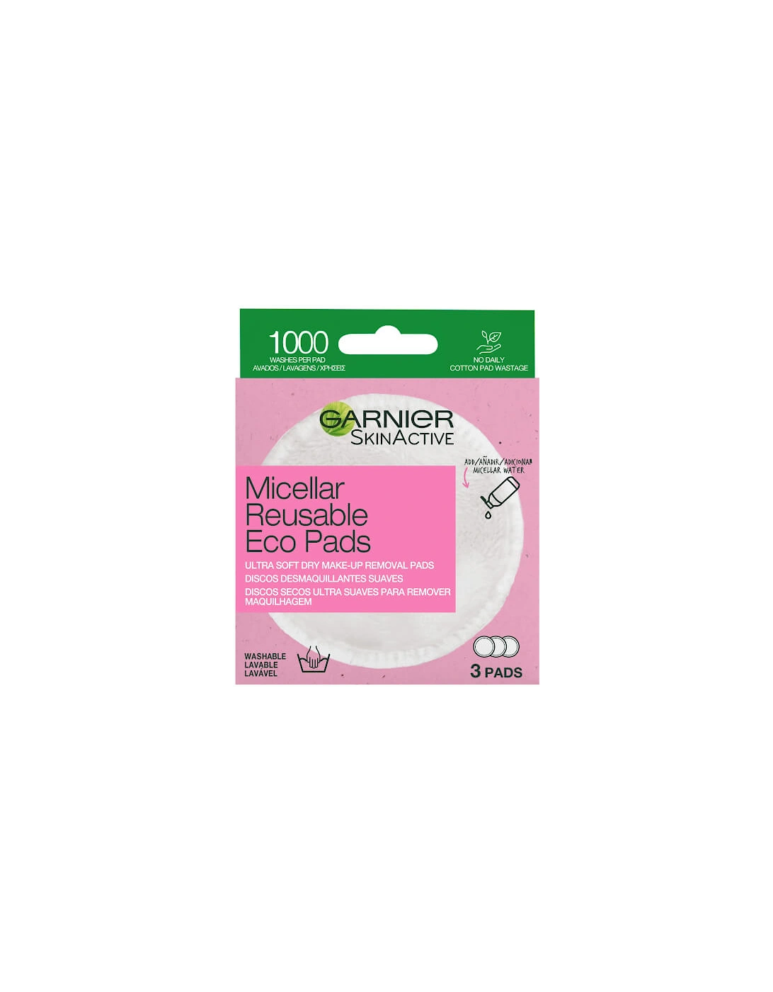 Micellar Reusable Make-up Remover Eco Pads, 2 of 1