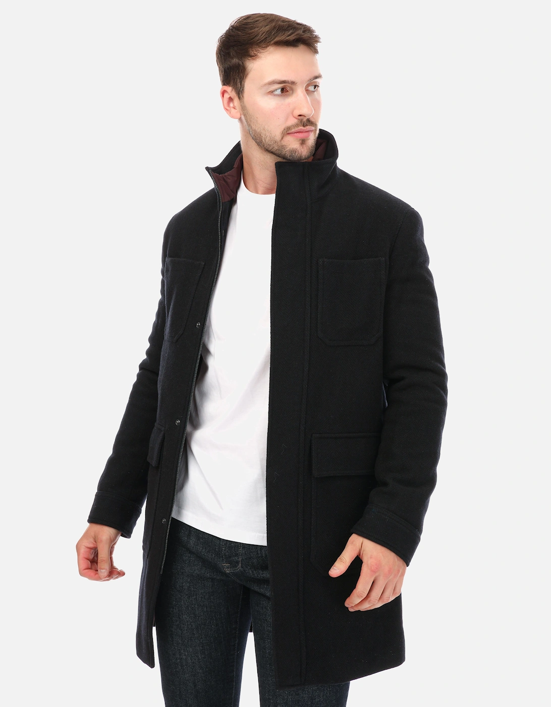 Mens Traks Funnel Neck Coat