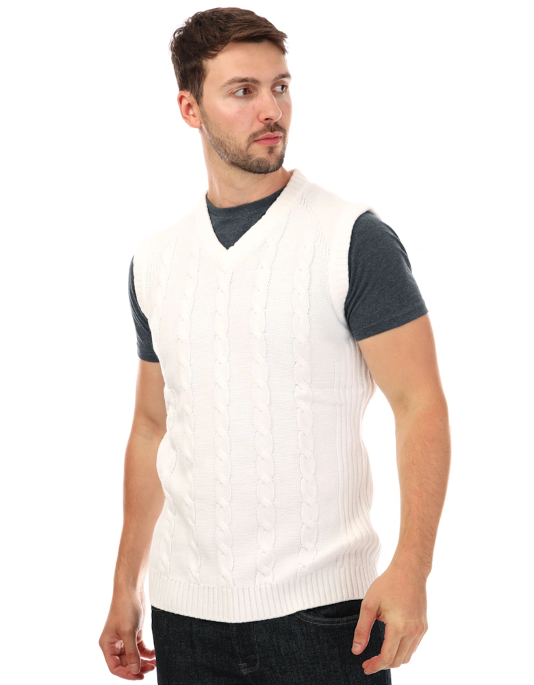 Mens Knitted Sleeveless Sweatshirt