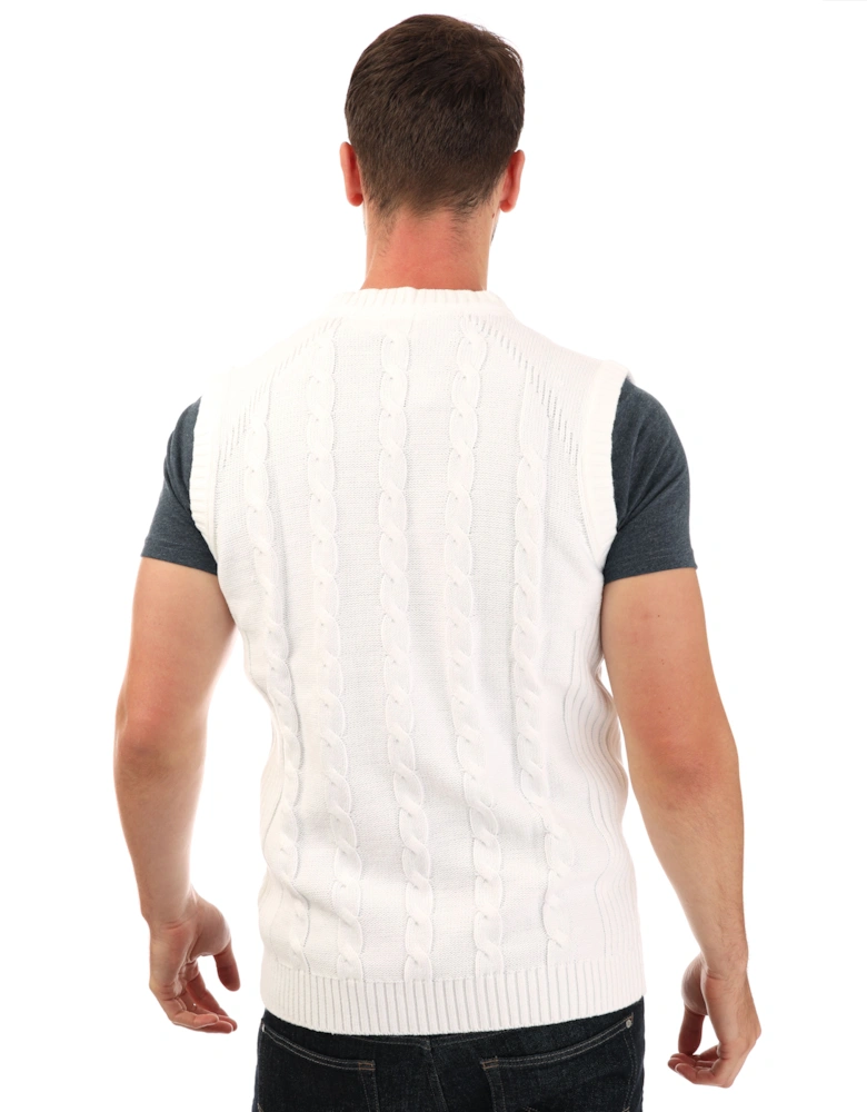 Mens Knitted Sleeveless Sweatshirt