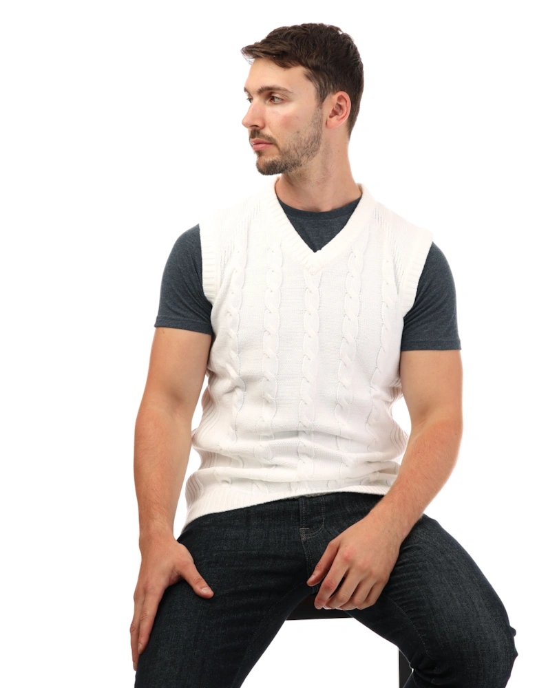 Mens Knitted Sleeveless Sweatshirt