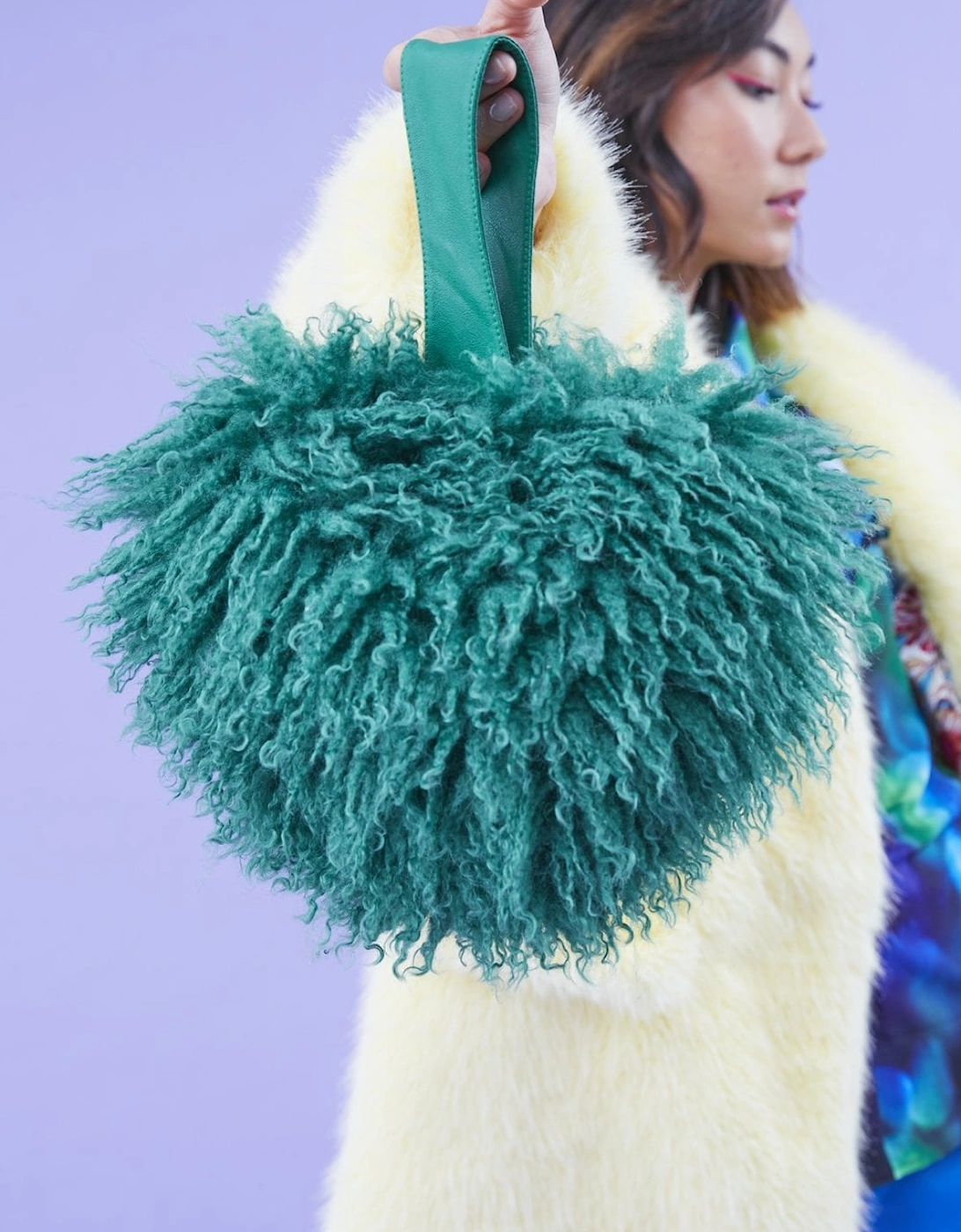 Bamboo Eco Faux Fur Bag, 3 of 2