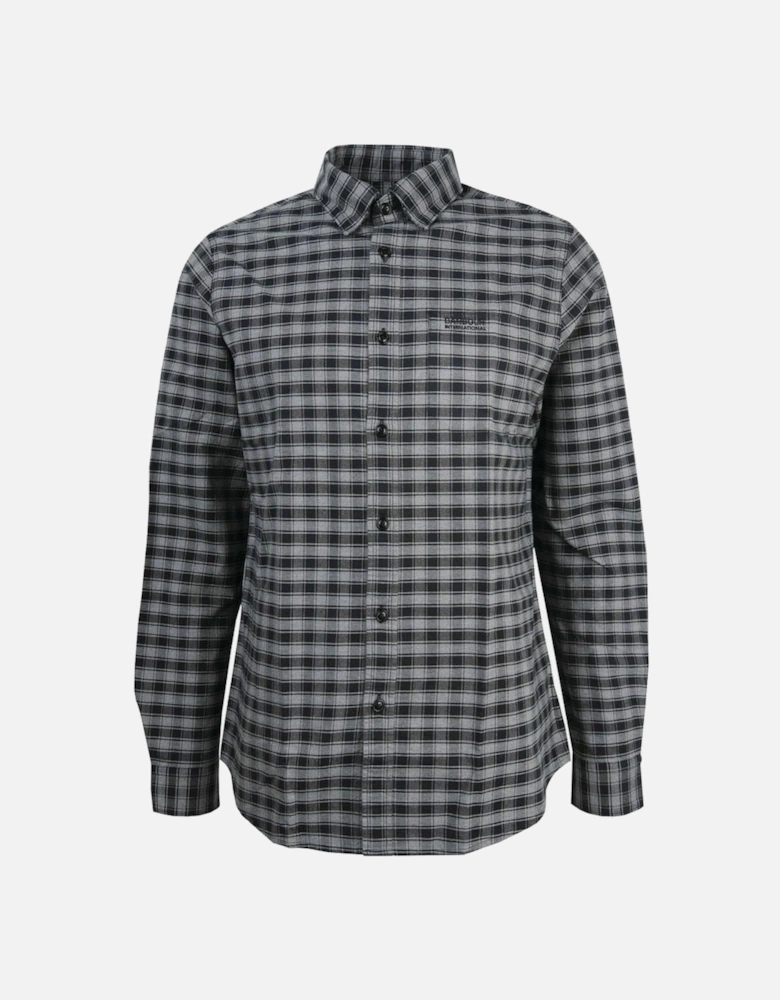 Men's Tailored Check Long Sleeved Cable Shirt