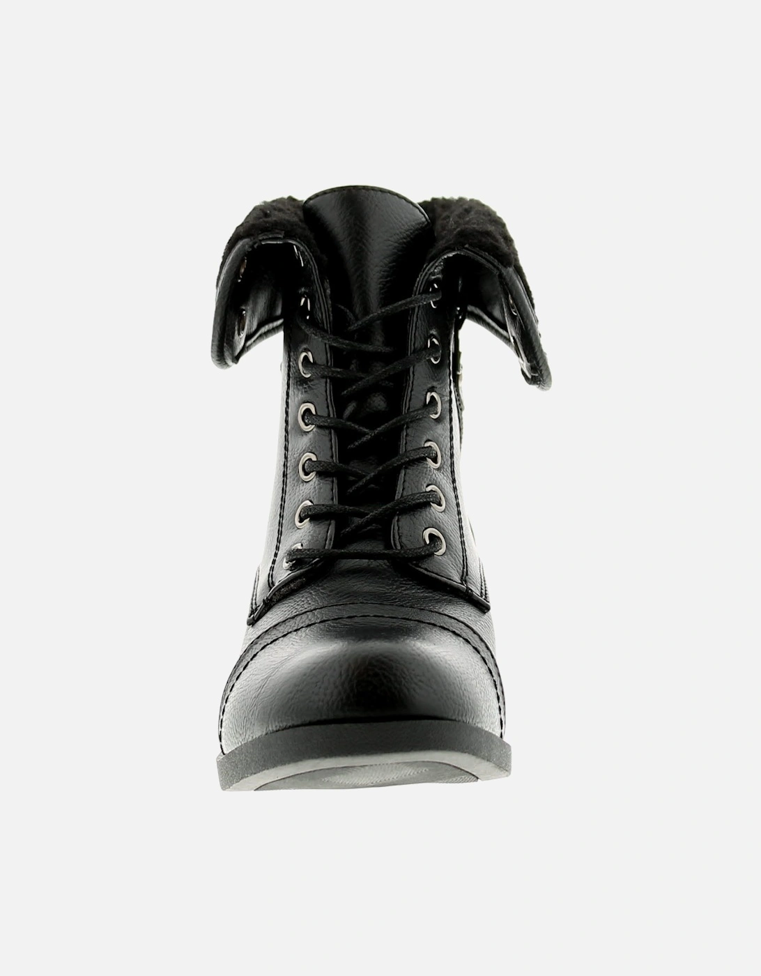 Womens Ankle Boots Shreena Lace Up black UK Size