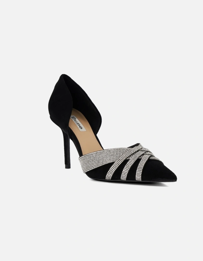 Ladies Cincinatti - Diamante-Detail Heeled Court Shoes