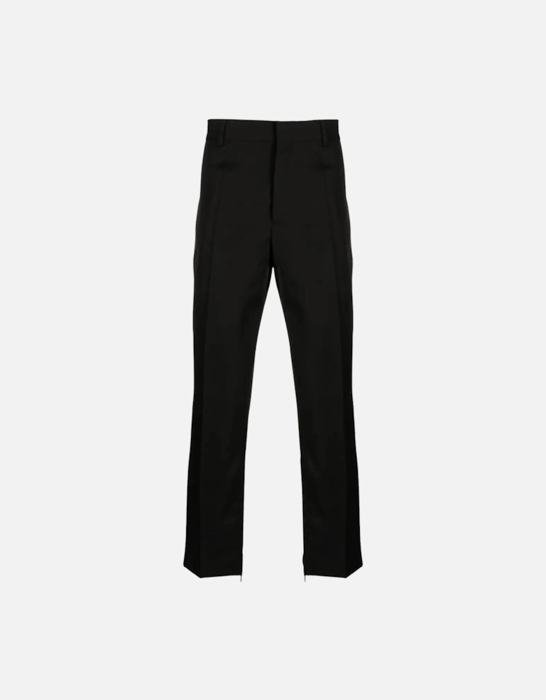 OW Slim Zip Detail Pants Black