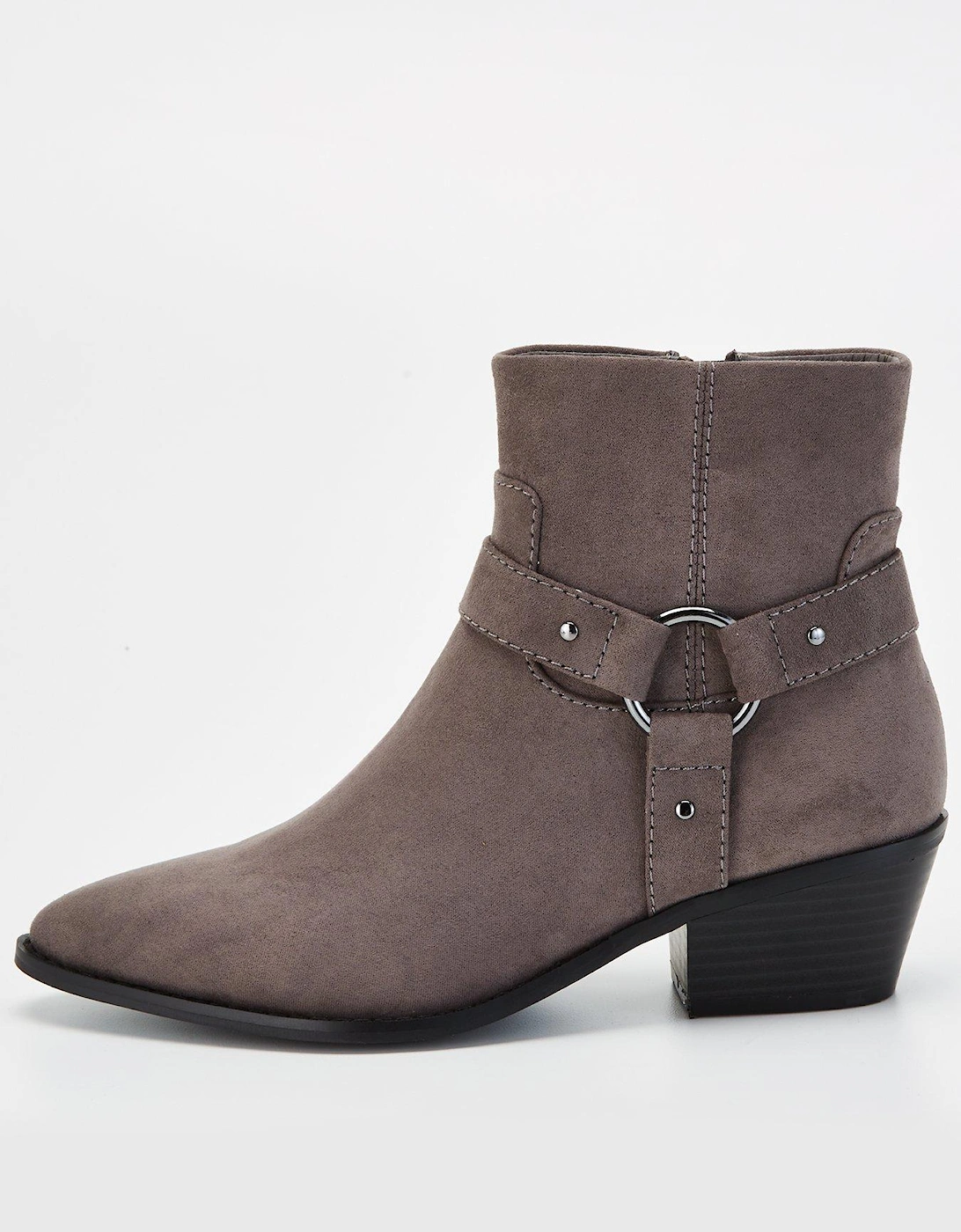 Western Ankle Boot - Grey, 7 of 6