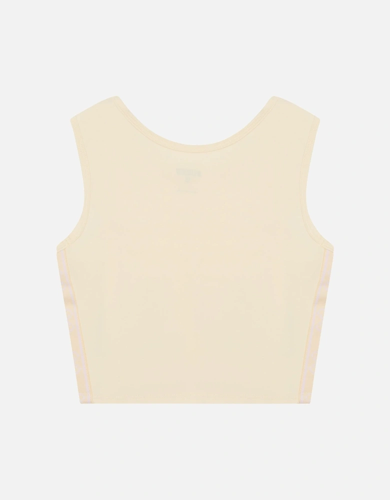 KIDS-GIRLS ECO ACTIVE TOP BEIGE