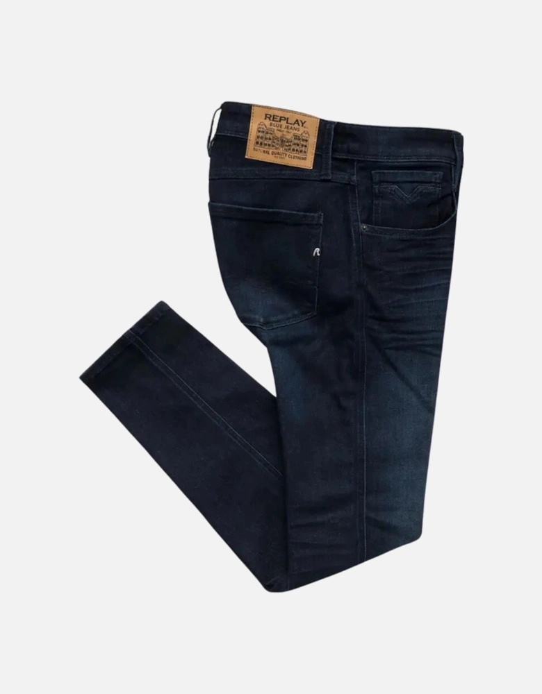 ANBASS Slim Power Stretch 99 Denim - Dark Blue