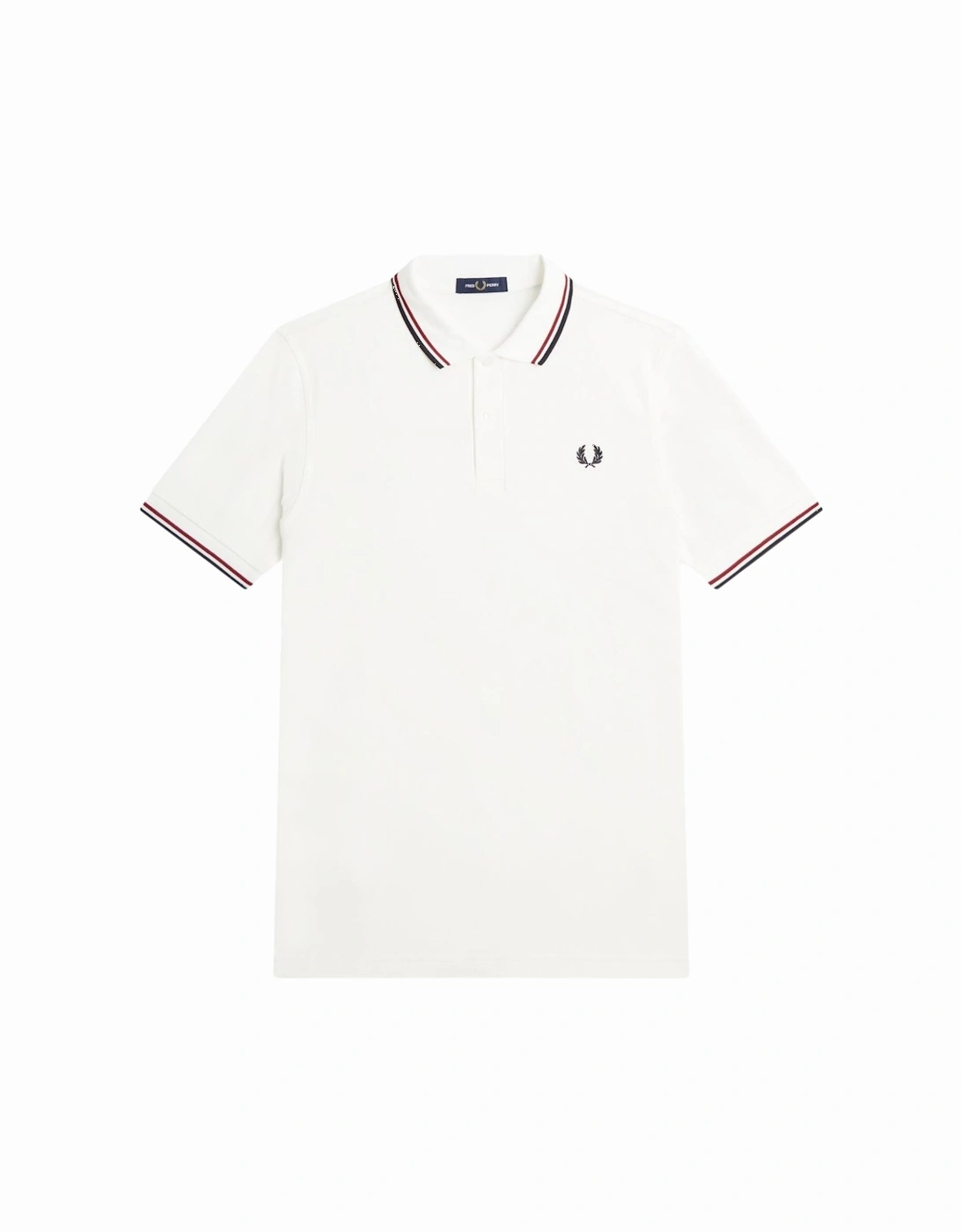 M3600 Twin Tipped FP SS Polo - White/Red/Navy, 6 of 5