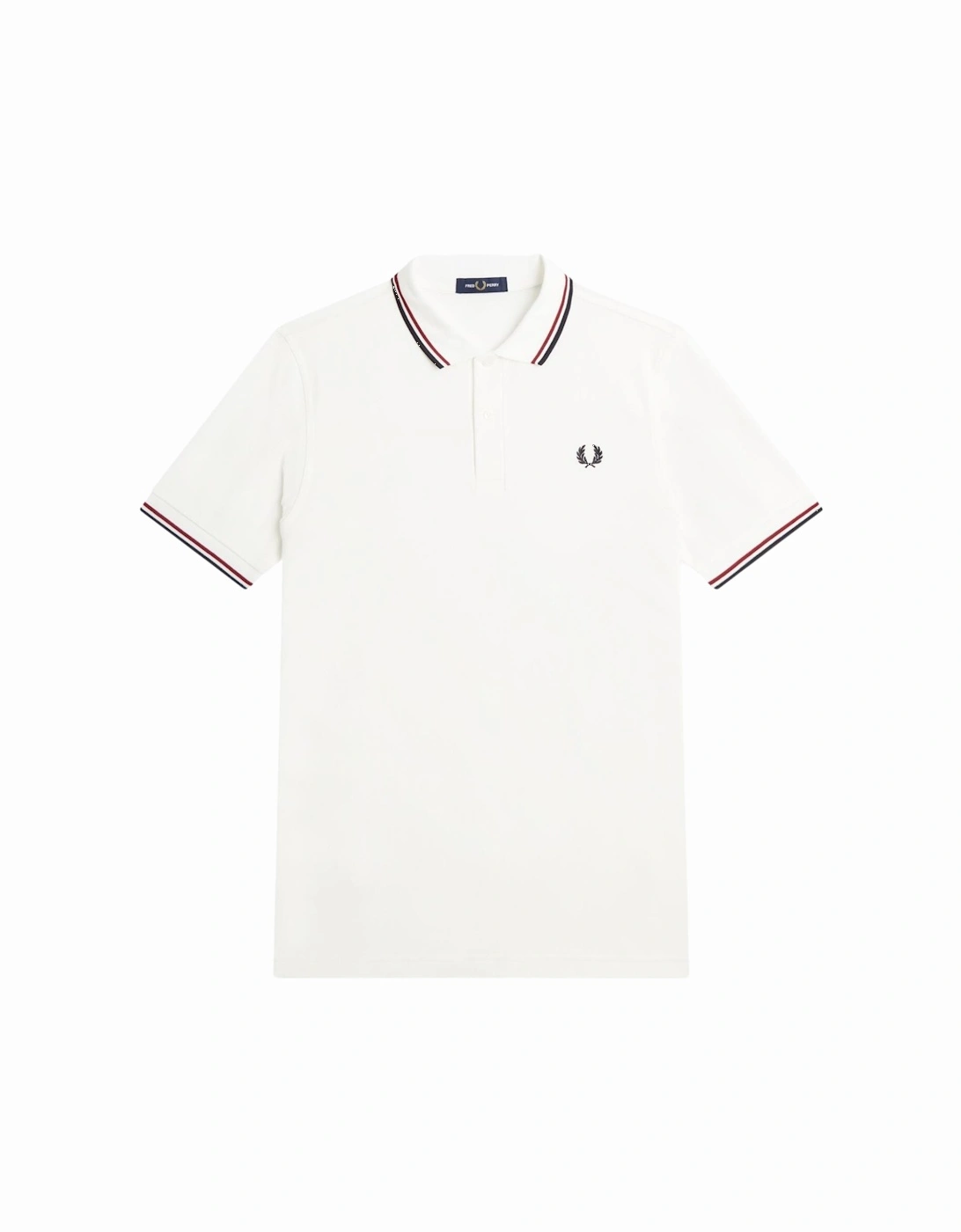 FP M3600 Twin Tipped Polo - White/Red/Navy, 6 of 5