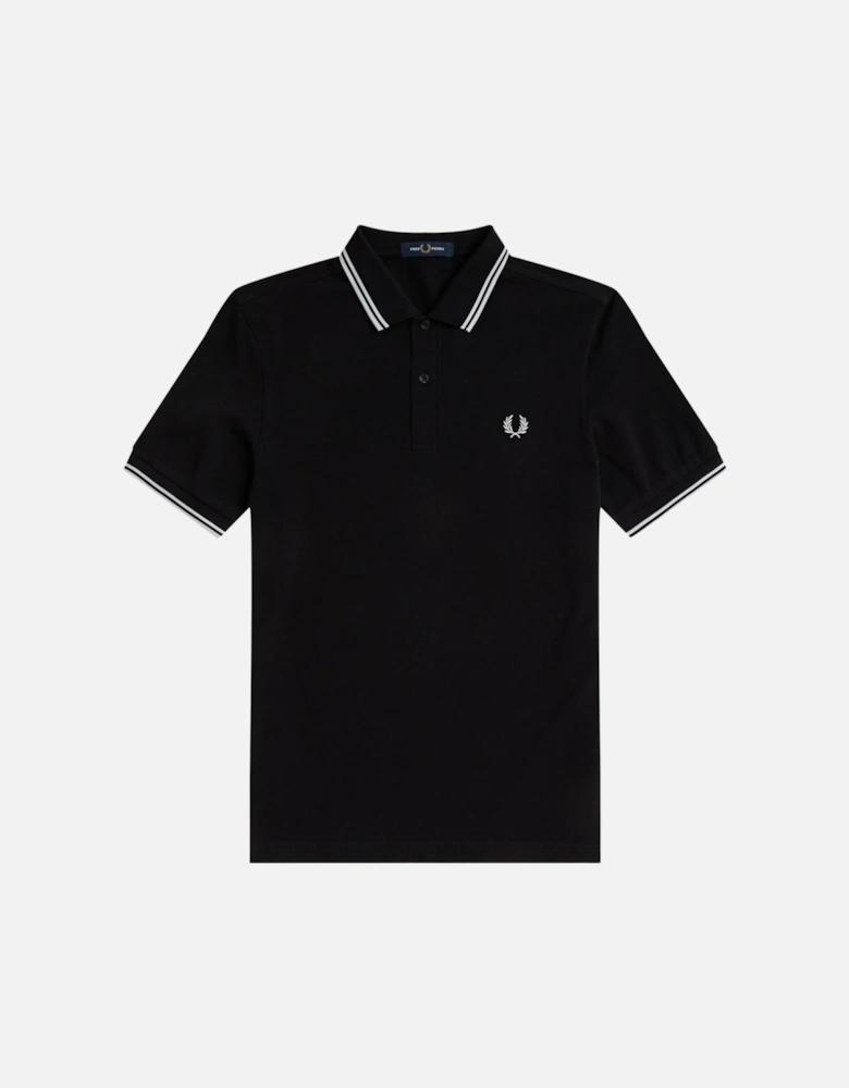 FP M3600 Twin Tipped Polo - Black/White