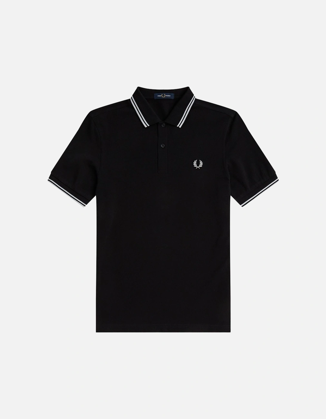 M3600 Twin Tipped FP SS Polo - Black/White, 6 of 5