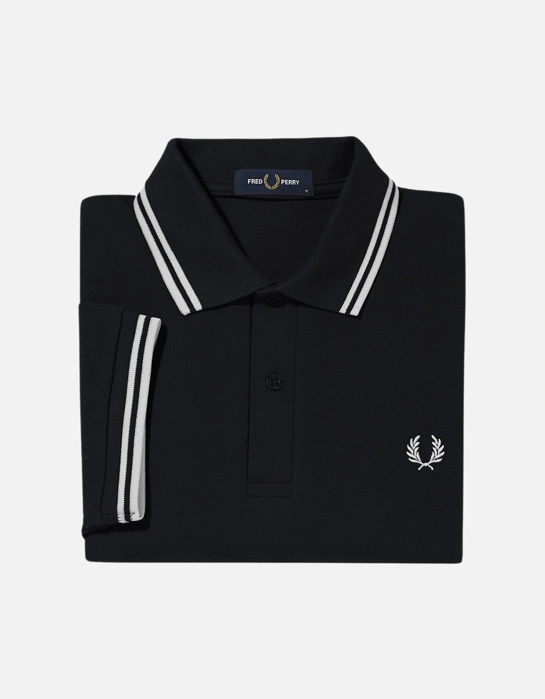 M3600 Twin Tipped FP SS Polo - Black/White