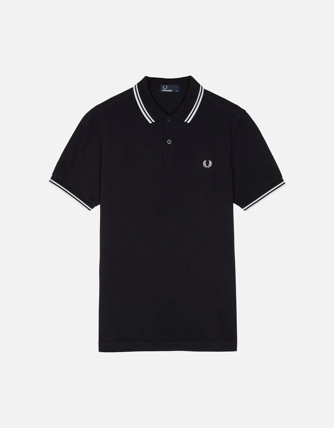 Men's Fred Perry M3600 Twin Tipped Polo - Navy/White - Size: 44