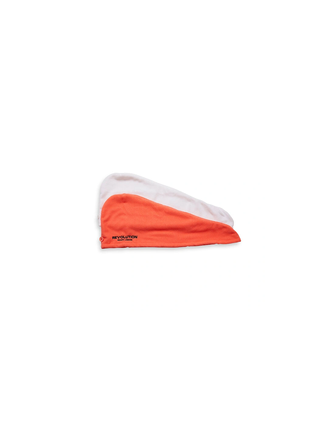 Haircare Microfibre Hair Wrap White & Coral, 2 of 1