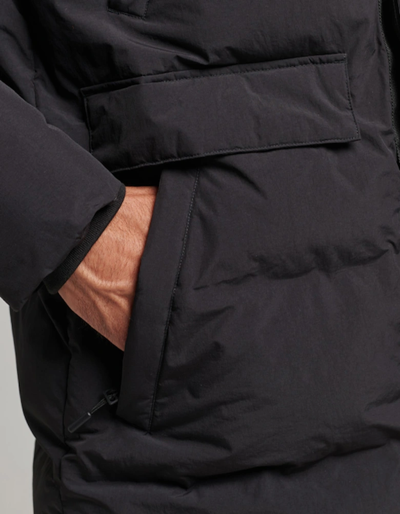 Men's Boxy Puffer Jacket Black