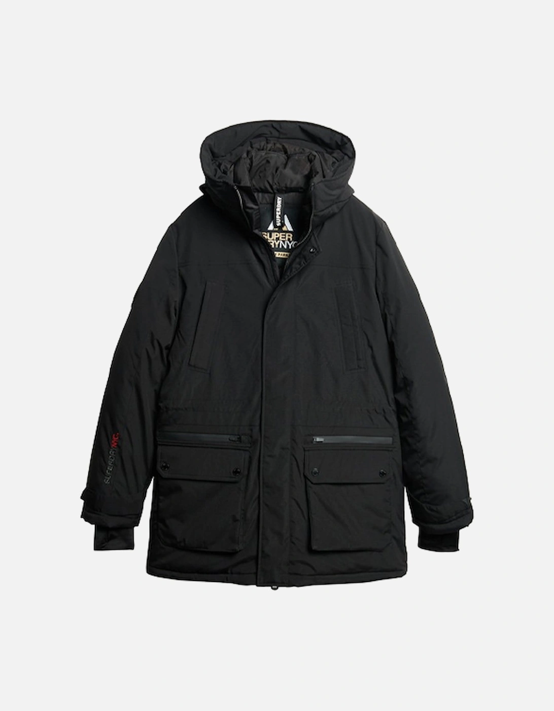 Men's City Padded Parka Jacket Black