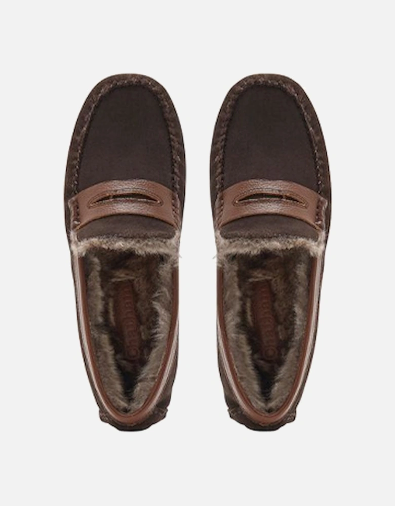 Men's Coniston Slipper Dark Brown