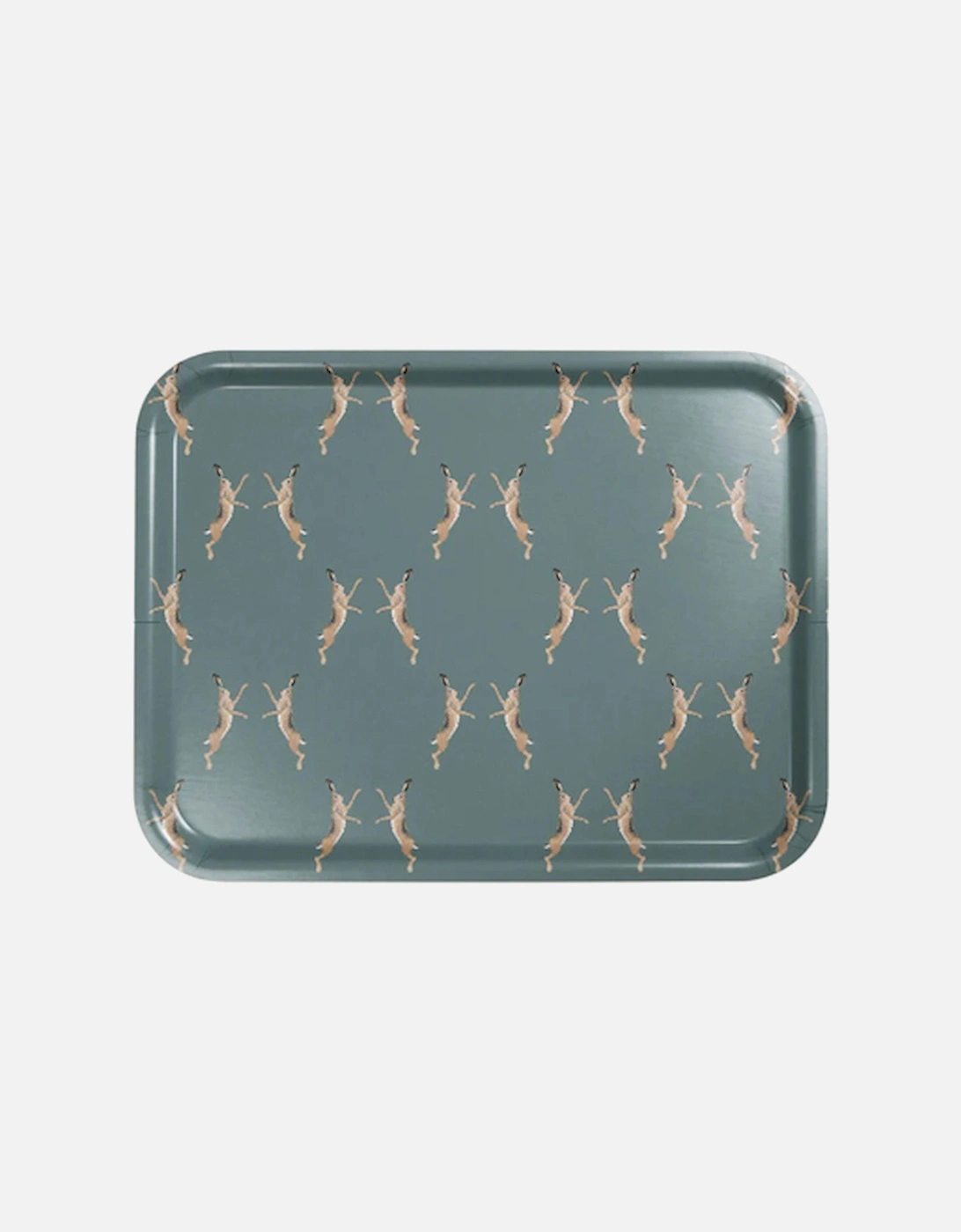 Boxing Hares Large Printed Tray, 3 of 2