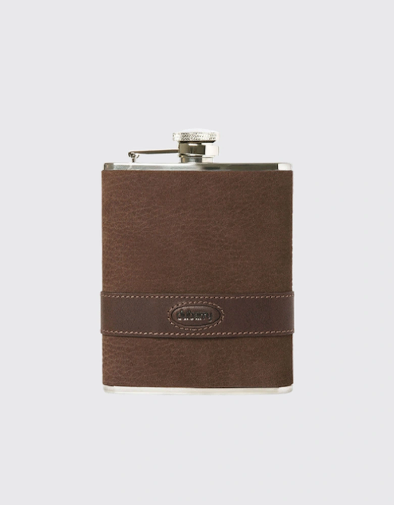 Rugby Hipflask Walnut