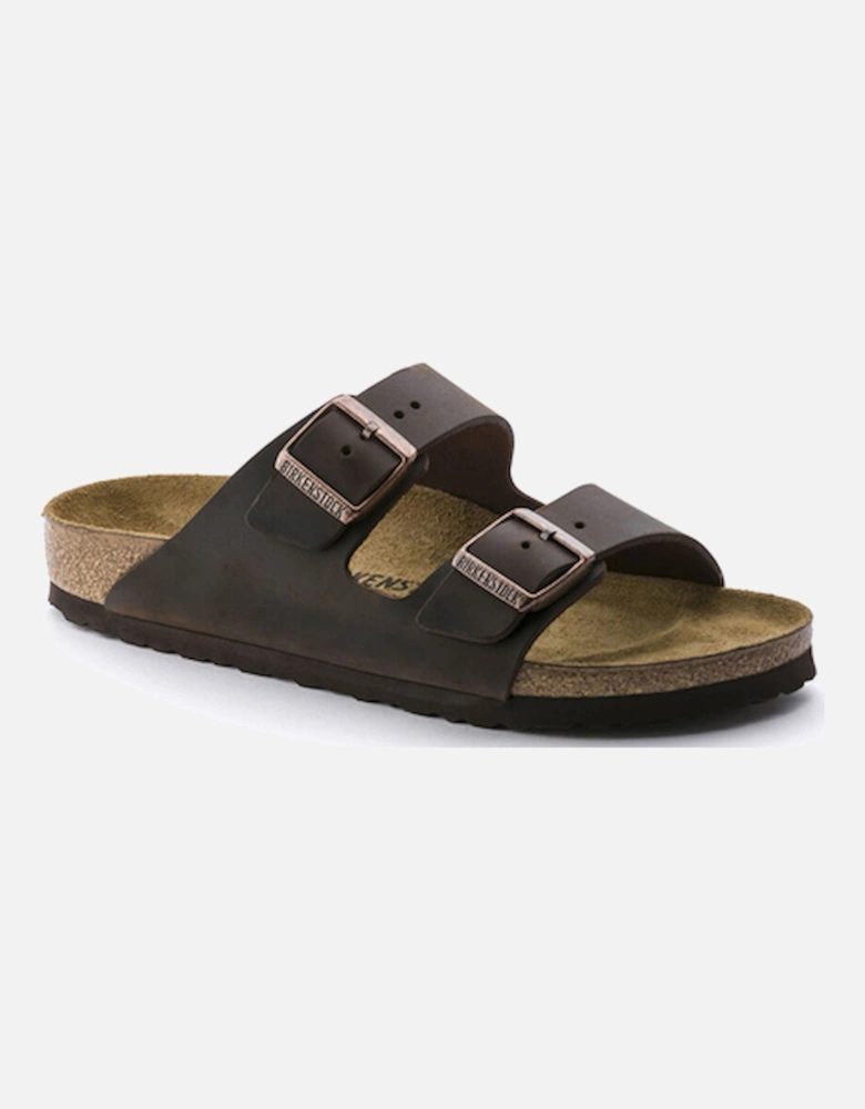 Birkenstock Unisex Arizona Oiled Leather Regular Fit Habana