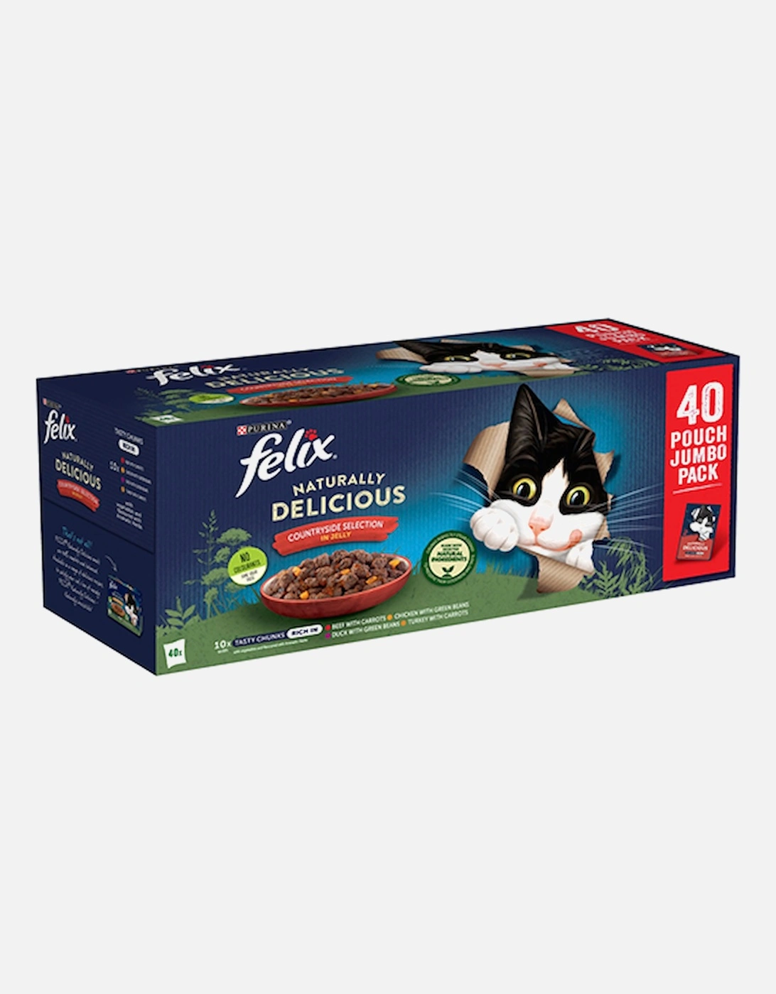 Felix Naturally Delicious Countryside Selection In Jelly 40 x 80g Pouches, 4 of 3