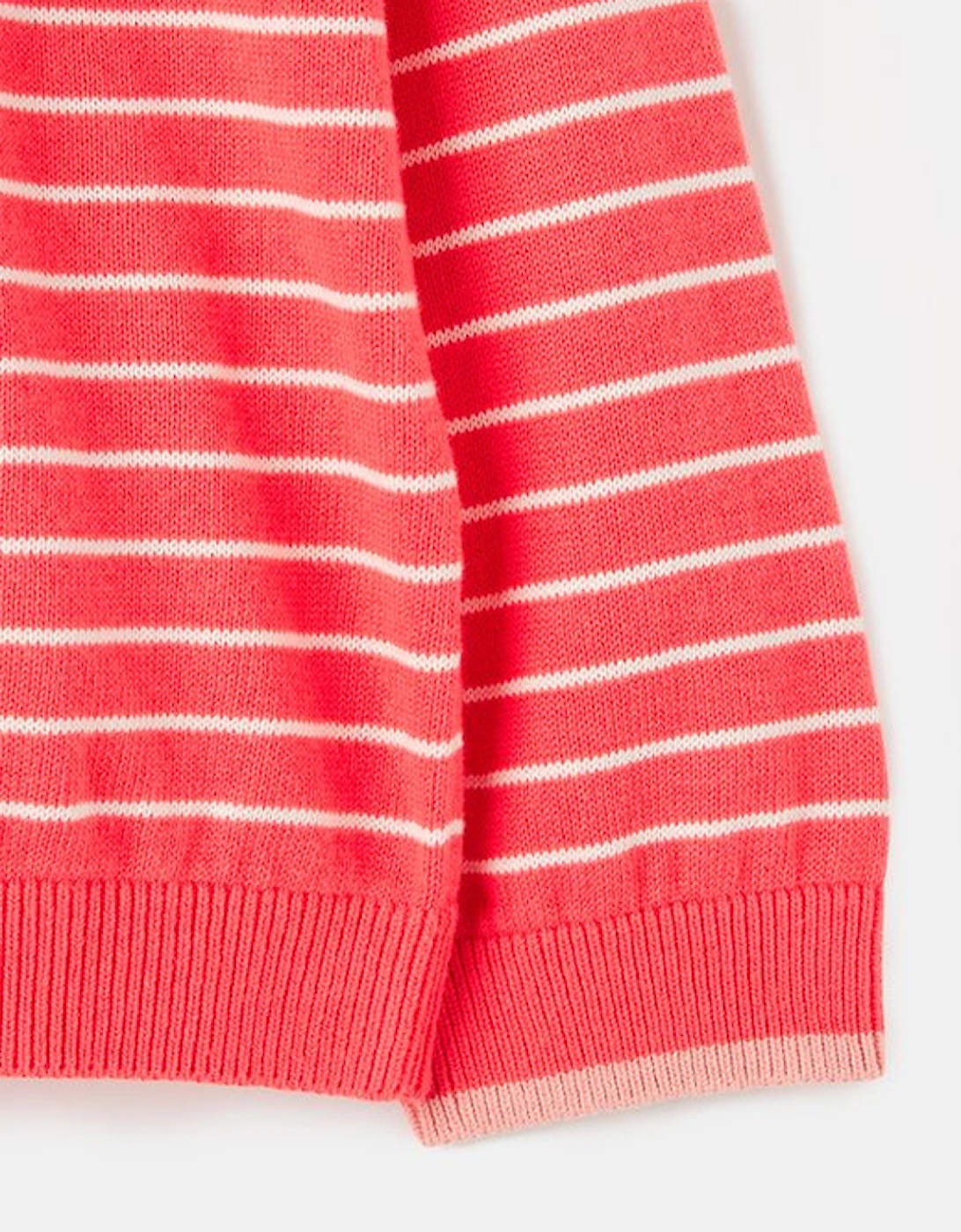 Miranda Intarsia Character Knitted Jumper Rose White Stripe