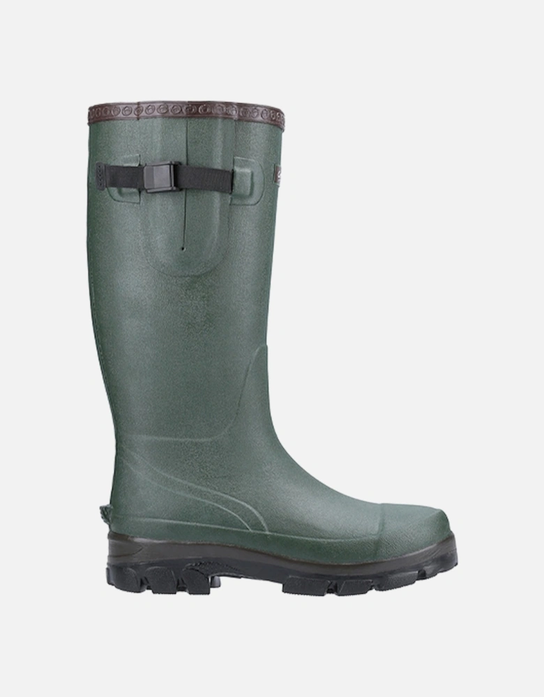 Unisex Grange Buckle Fastening Wellington Boot Green DFS