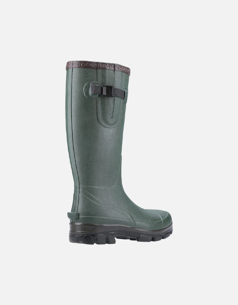 Unisex Grange Buckle Fastening Wellington Boot Green DFS