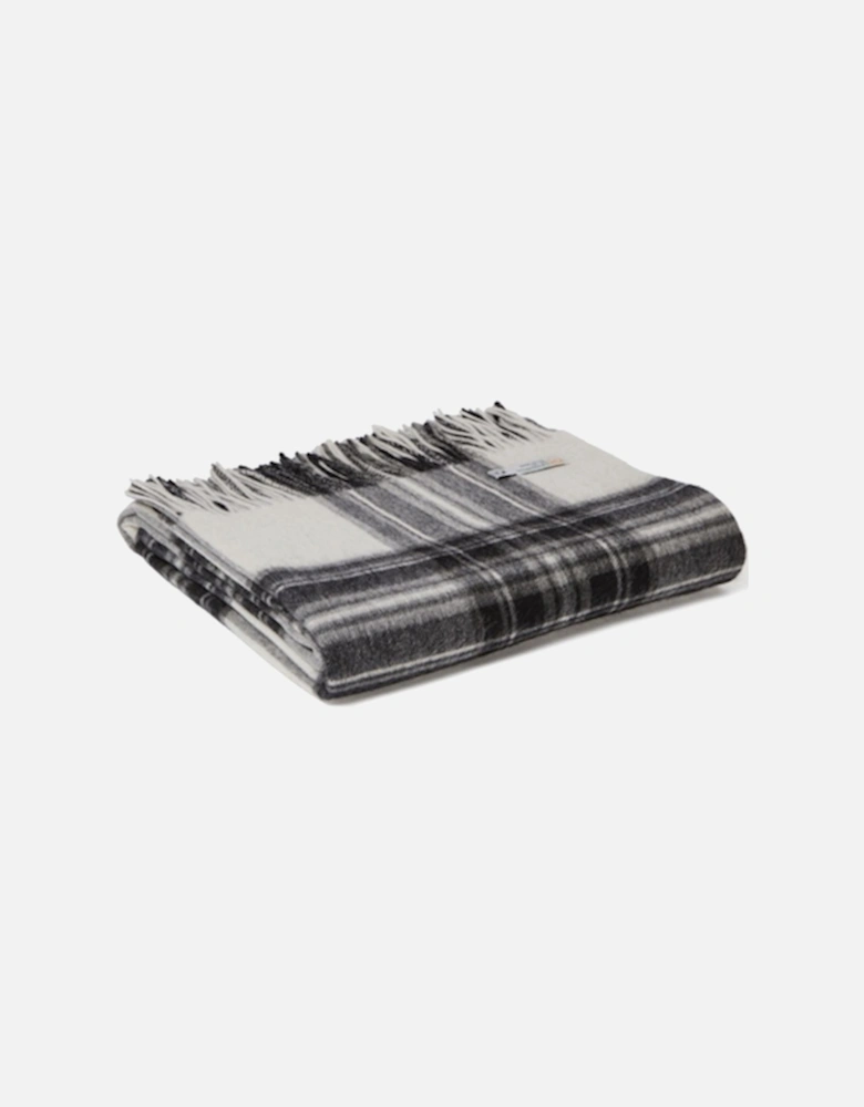 Lambswool Throw Grey Dress Stewart -140x190cm