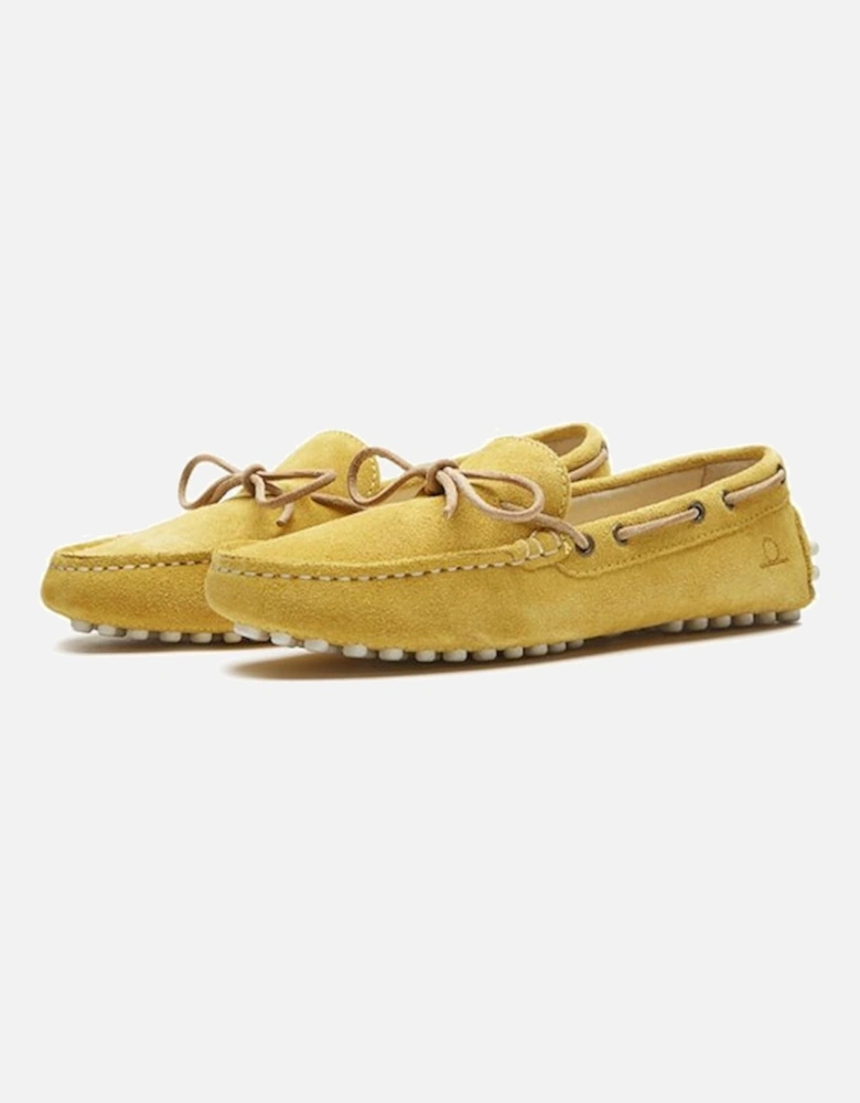 Women's Aria Suede Driving Moccasins Yellow