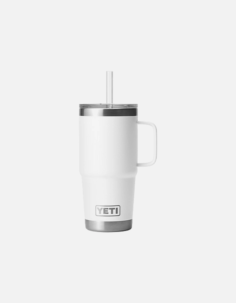 Rambler 25oz Straw Mug White