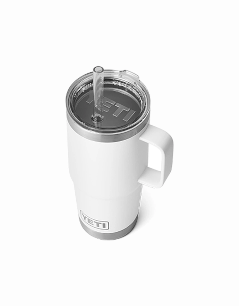 Rambler 25oz Straw Mug White