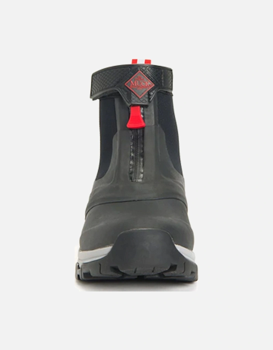 Muck Boots Men's Apex Mid Zip Wellies Grey/Red DFS