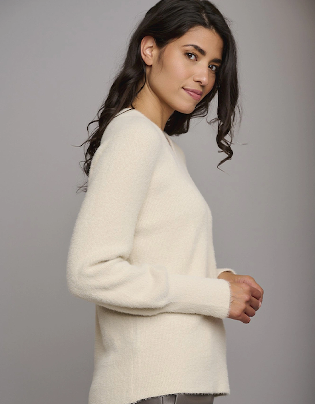 Women's Kaiya V-Neck Sweater Blanc