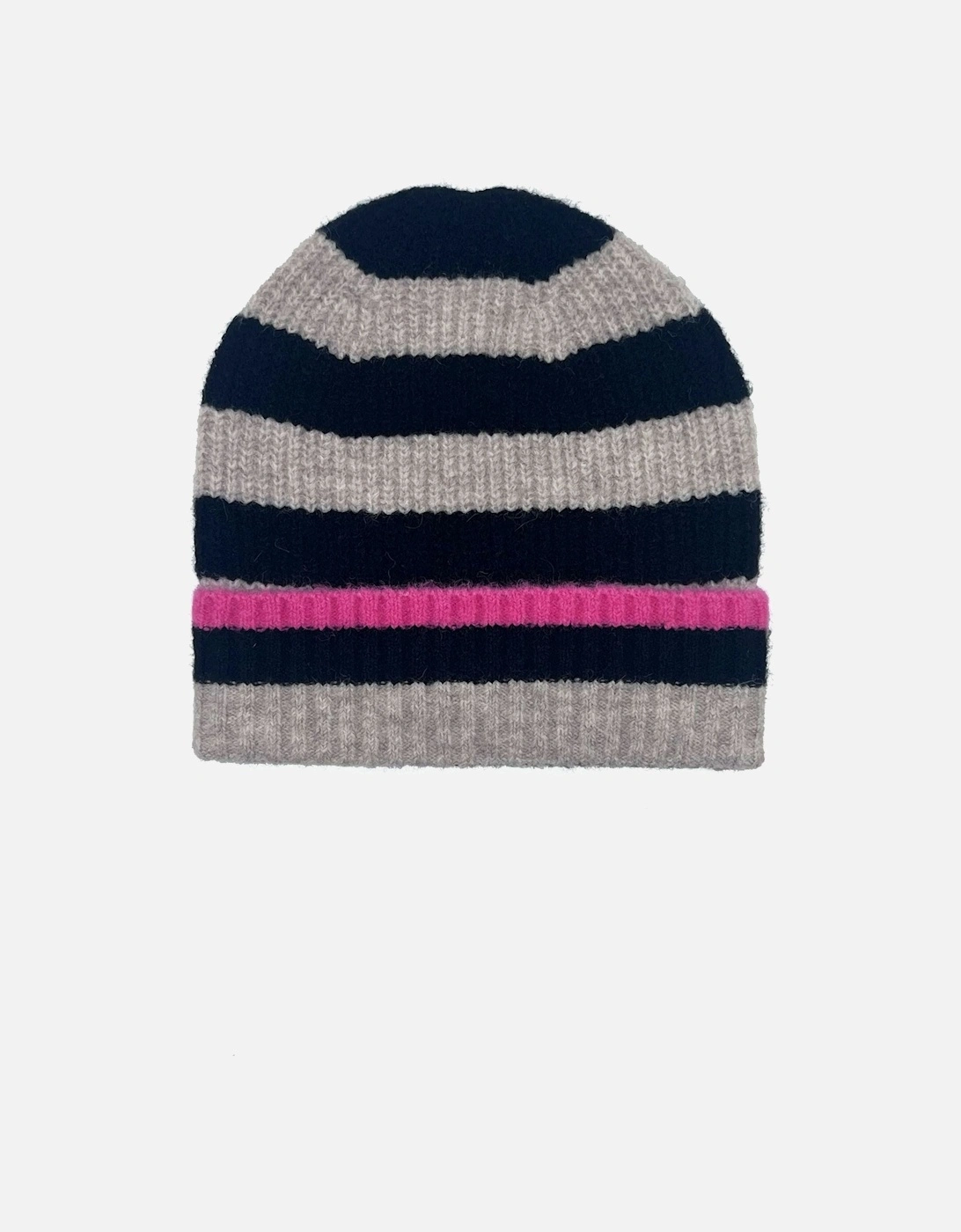 FARAH KNITTED STRIPE BEANIE-BLACK, 3 of 2