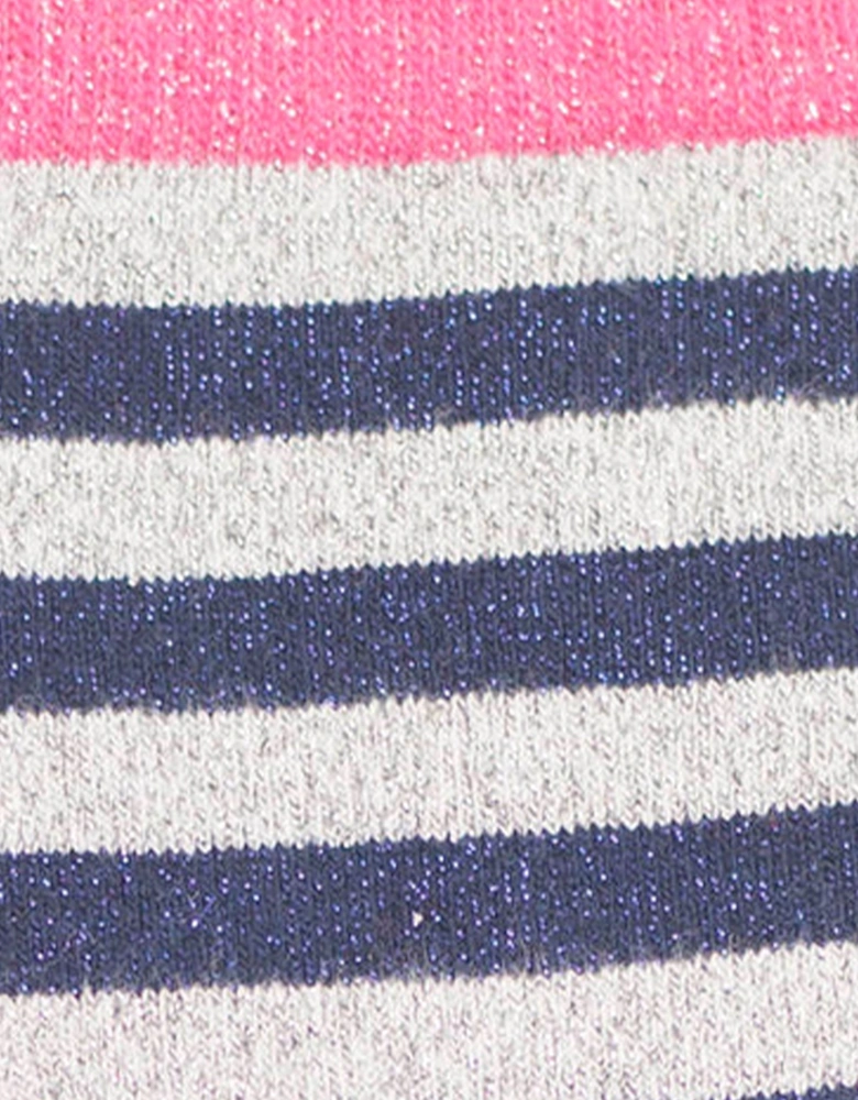 Stripy Sock - Pink/Navy
