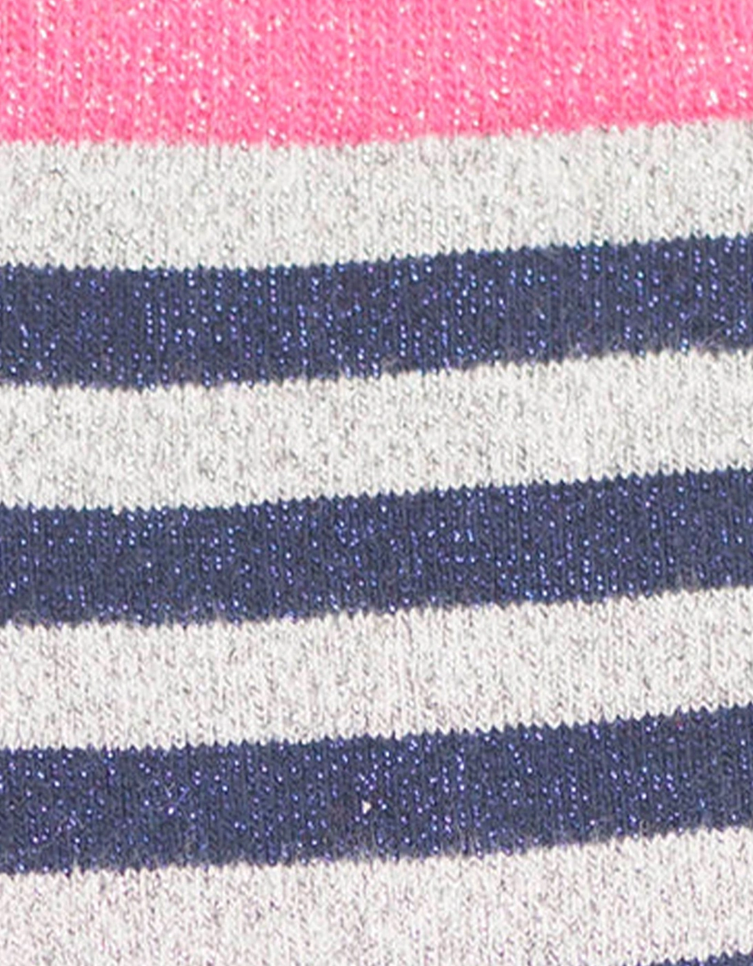Stripy Sock - Pink/Navy