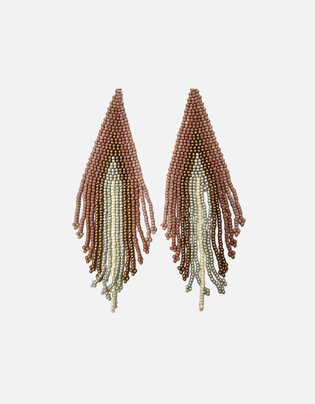 Beaded Earrings - Mauve, 3 of 2