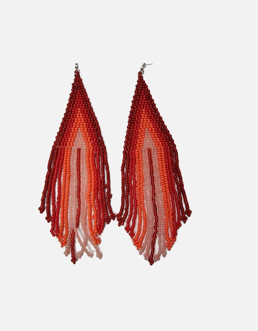 Beaded Earrings - Red, 3 of 2