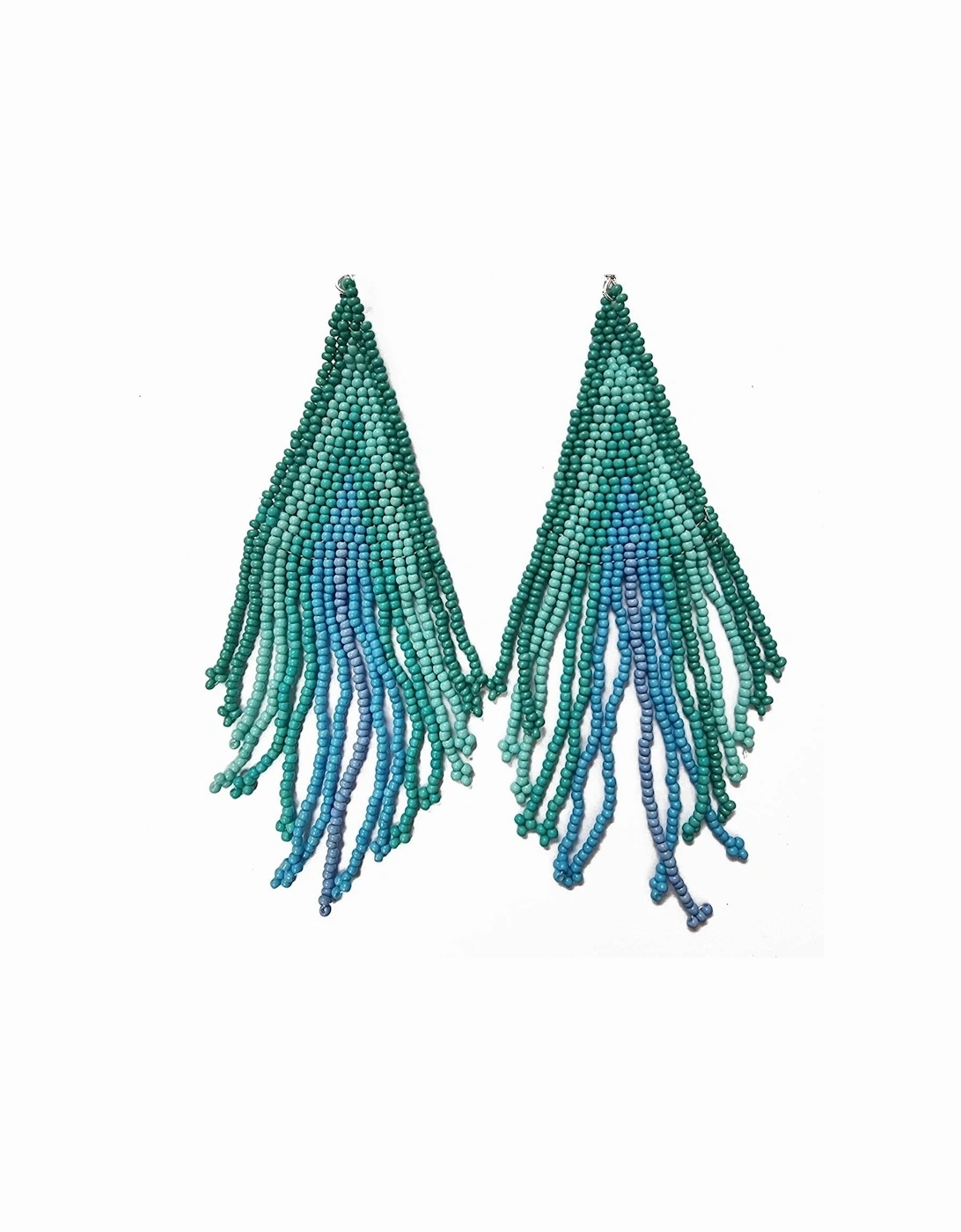 Beaded Earrings - Turquoise, 3 of 2