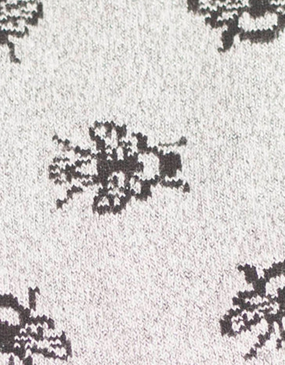 Bee Sock - Silver/Black