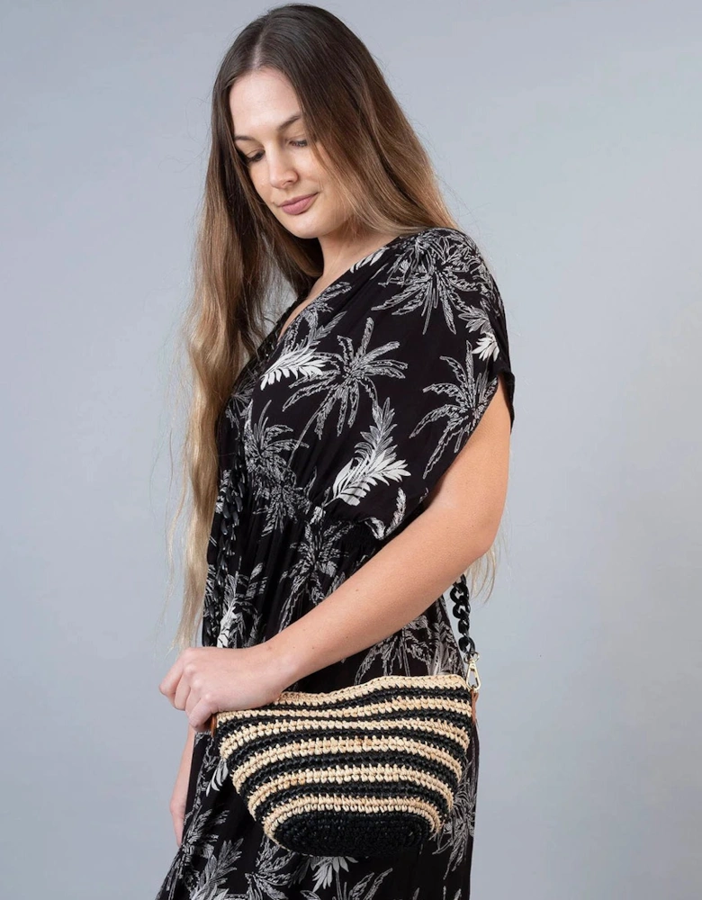 Valentina Raffia Bag - Stripe