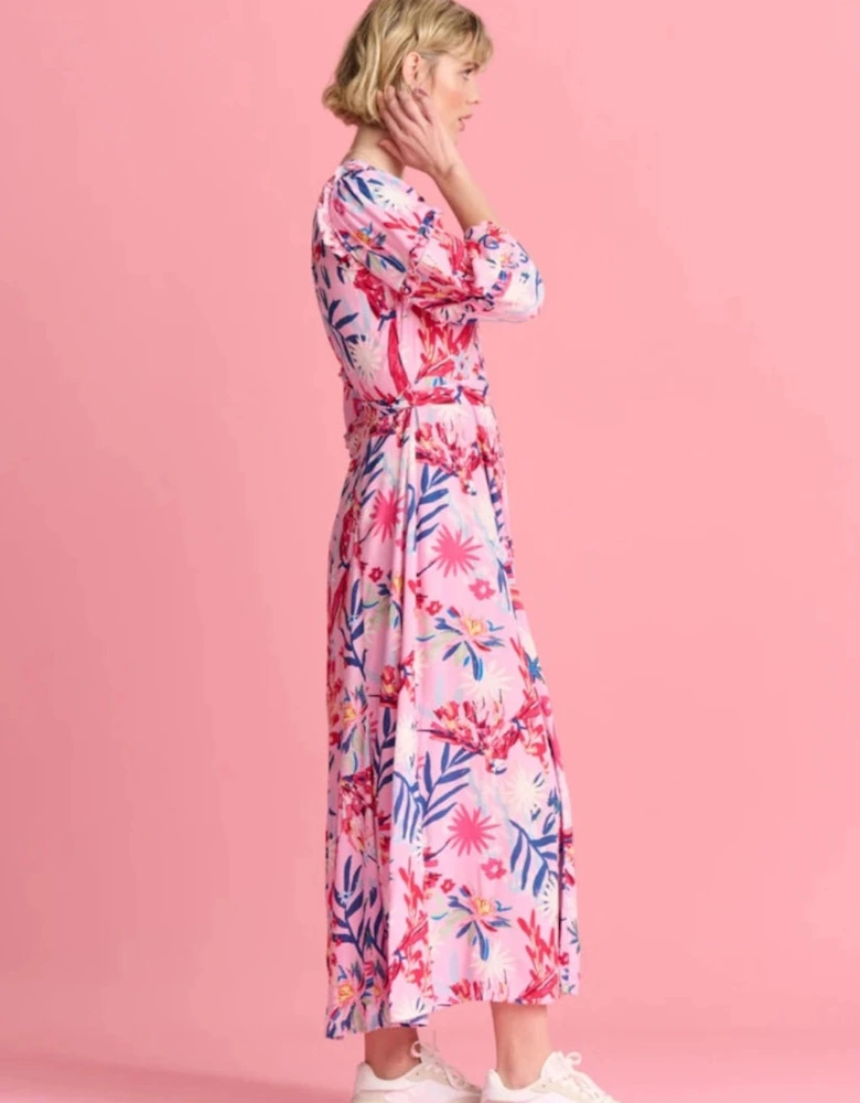 BOTANICAL PINK DRESS