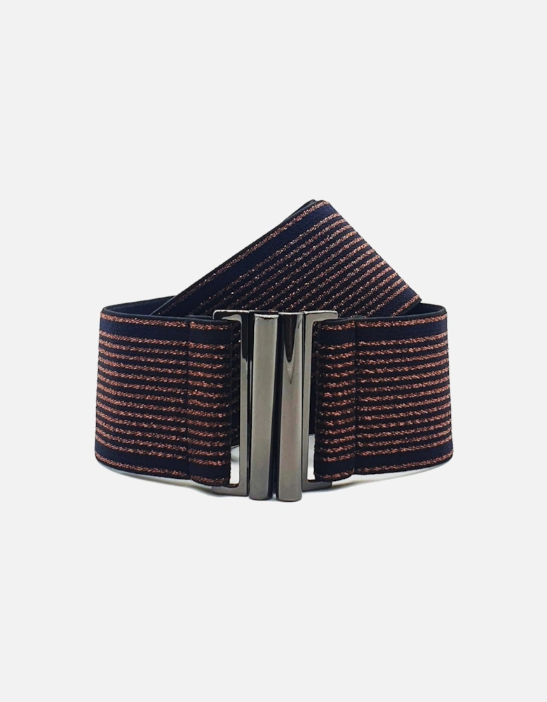 Elastic Belt - Fine Stripe Copper